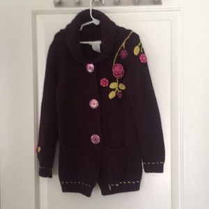 Purple Boho chic sweater from Maggie & Zoe,Size 6